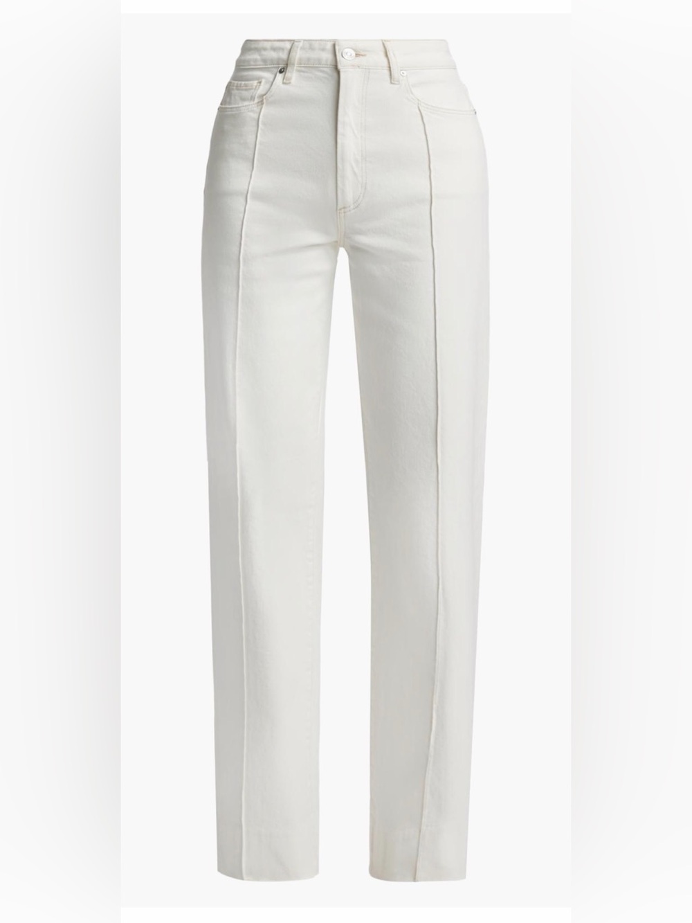 PAIGE Sasha Ecru wide leg Jeans